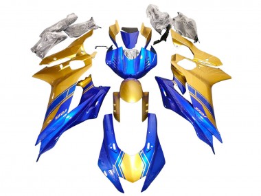 Carénages Moto Yamaha YZF 600 R6 2017-2023 - Or Bleu Abordables