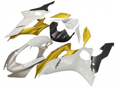 Carénages Moto Yamaha YZF 600 R6 2017-2023 - Blanc Or Abordables
