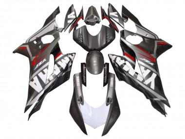 Carénages Moto Yamaha YZF 600 R6 2017-2023 - Noir Mat Blanc Rouge Abordables