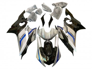 Carénages Moto Yamaha YZF 600 R6 2017-2023 - Argent Bleu Noir Abordables