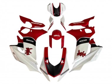Carénage Moto Yamaha YZF 600 R6 2017-2023 - Blanc Rouge Noir Abordables