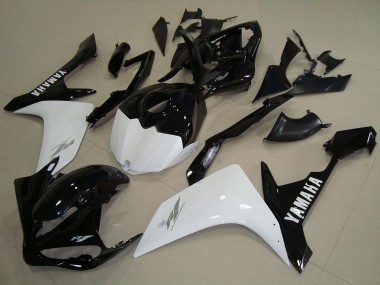 Carénages Moto Yamaha YZF R1 2007-2008 - Blanc Noir Abordables