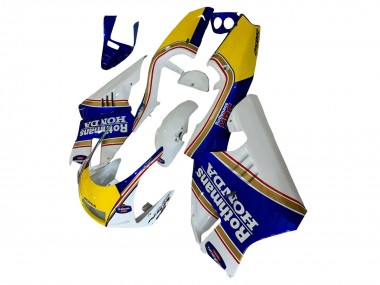 Carénages Moto Honda NSR250 1994-1996 - Blanc Bleu Jaune Or Rothmans Abordables