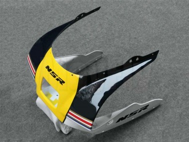 Carénages Moto Honda NSR250R 1988-1989 - Blanc Jaune Or Noir Brillant Abordables