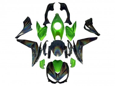 Carénages Moto Kawasaki Z1000 2014-2019 - Vert Arc-en-ciel Abordables
