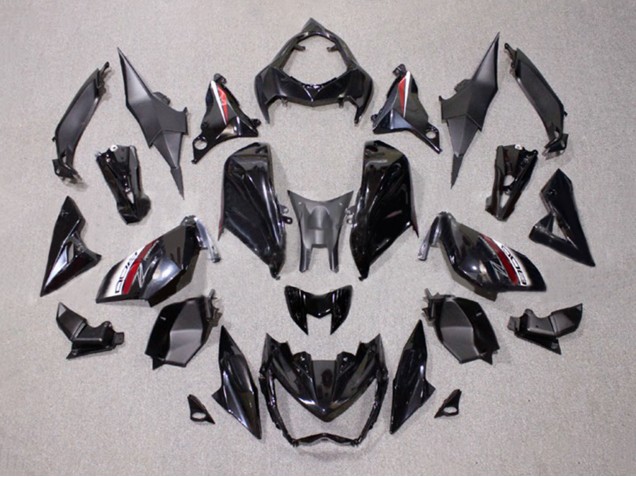 Carénages Moto Kawasaki Z1000 2014-2019 - Noir Brillant Rouge Blanc