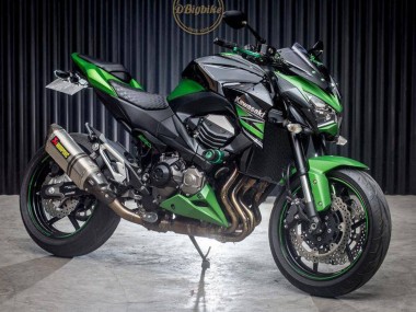 Carénages Moto Kawasaki Z800 2013-2018 - Vert Noir Brillant Abordables