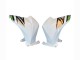 Carénages Moto Kawasaki Z800 2013-2018 - Blanc Vert Argent Noir
