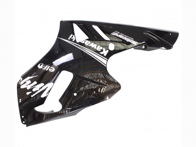 Carénages Moto Kawasaki ZX12R 2000-2001 - Noir Brillant Blanc Elf Neige