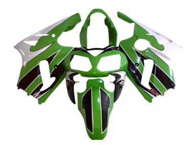 Carénages Moto Kawasaki ZX12R 2002-2006 - Blanc Vert Noir Abordables