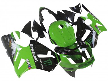 Carénage Moto Kawasaki ZX12R 2002-2006 - Vert Noir Brillant Elf Touch4 Monstre Abordables