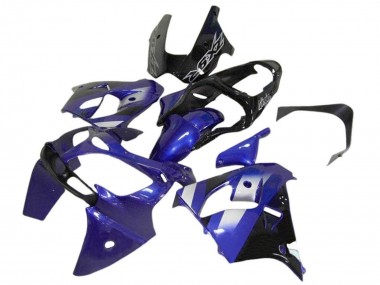 Carénages Moto Kawasaki ZX12R 2002-2006 - Bleu Blanc Noir Abordables