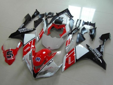Carénages Moto Yamaha YZF R1 2007-2008 - Blanc Rouge Noir Petronas Goxel Abordables