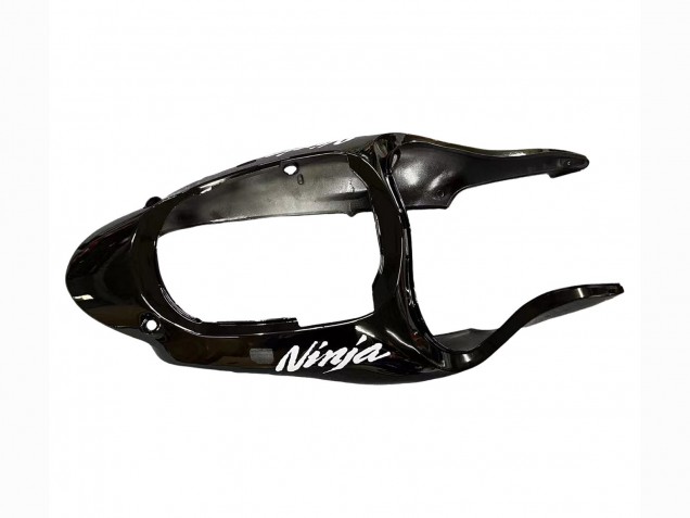 Carénages Moto Kawasaki ZX9R 2000-2001 - Noir Brillant Bleu Flamme Blanc