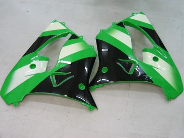 Carénages Moto Kawasaki ZX9R 2000-2001 - Vert Argent Noir Abordables