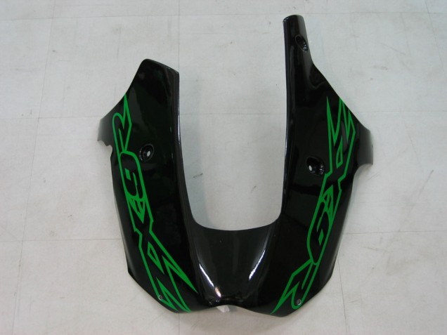 Carénages Moto Kawasaki ZX9R 2000-2001 - Vert Argent Noir