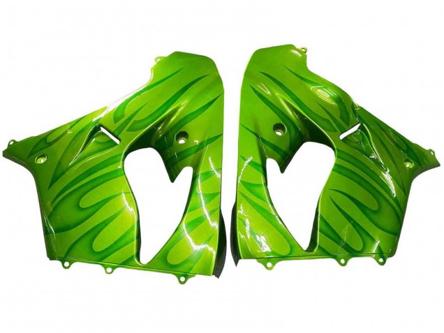 Carénages Moto Kawasaki ZX9R 2000-2001 - Vert Flamme