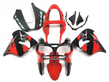 Carénages Moto Kawasaki ZX9R 2000-2001 - Rouge Noir Abordables