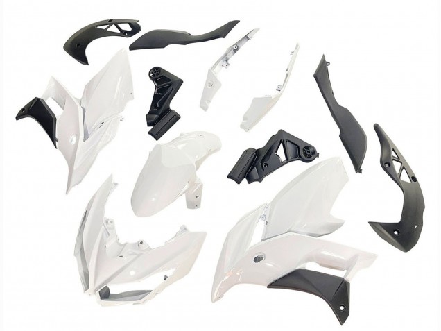 Carénages Moto Kawasaki Versys 650 2015-2020 - Blanc Noir Mat