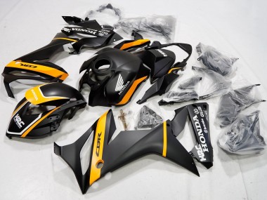 Carénages Moto Honda CBR650R 2019-2020 - Noir Mat Jaune Blanc Abordables