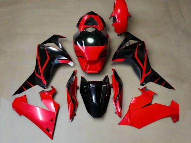 Carénages Moto Honda CBR650R 2019-2020 - Rouge Noir Brillant Bande Abordables