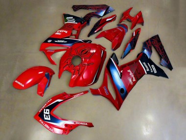 Carénages Moto Honda CBR650R 2019-2020 - Rouge Blanc Bleu Foncé HRC Pull&Ours 93 Abordables
