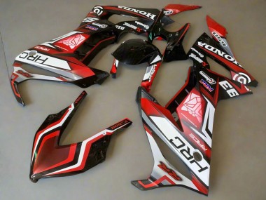 Carénages Moto Honda CBR650R 2019-2020 - Blanc Rouge Noir Brillant HRC Abordables