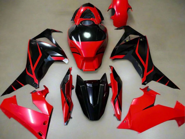 Carénages Moto Honda CBR650R 2021-2023 - Rouge Noir Brillant Bande