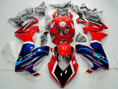 Carénages Moto Honda CBR650R 2021-2023 - Rouge Bleu HRC Abordables