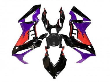 Carénages Moto Honda CBR650R 2021-2023 - Violet Rouge Noir Brillant Abordables