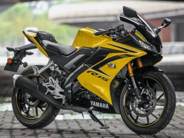 Carénages Moto Yamaha YZF R15 2018-2024 - Jaune Noir Abordables
