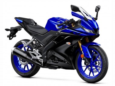 Carénages Moto Yamaha YZF R15 2018-2024 - Bleu Noir Mat Abordables