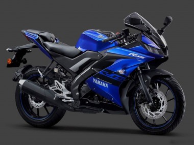 Carénages Moto Yamaha YZF R15 2018-2024 - Bleu Noir Blanc Abordables