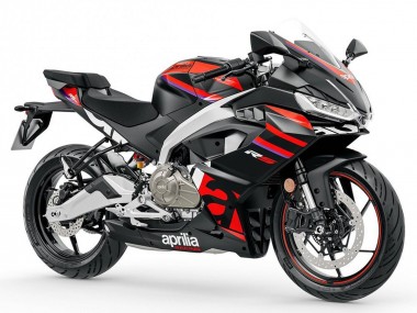Carénages Moto Aprilia RS457 2024-2025 - Noir Mat Rouge Abordables