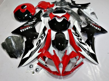 Carénages Moto Yamaha YZF 600 R6 2008-2016 - Blanc Rouge Noir Brillant Motul Michelin Abordables