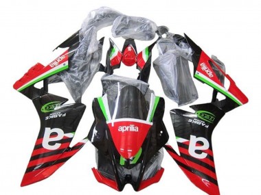 Carénages Moto Aprilia RSV4 1000 2009-2015 - Rouge Vert Noir Bande Abordables
