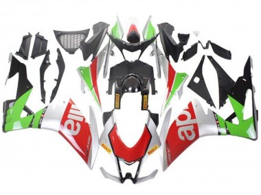 Carénages Moto Aprilia RSV4 1000 2009-2015 - Argent Rouge Vert Abordables