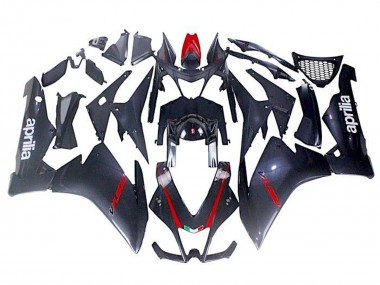 Carénages Moto Aprilia RSV4 1000 2009-2015 - Noir Fausse Fibre de Carbone Rouge Abordables