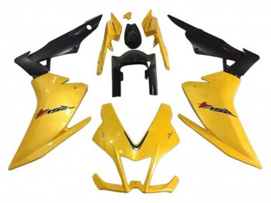 Carénages Moto Aprilia RSV4 1000 2009-2015 - Jaune Noir Abordables