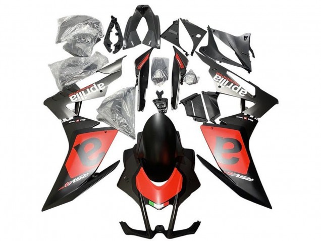 Carénages Moto Aprilia RSV4 1000 2016-2020 - Noir Mat Rouge Blanc