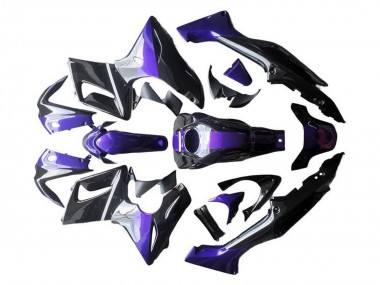 Carénages Moto Honda CBR125R 2002-2006 - Argent Violet Noir Brillant Abordables