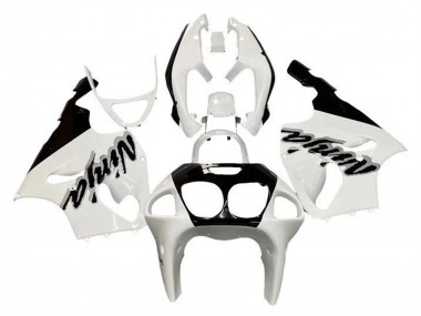 Carénages Moto Kawasaki ZX7R 1996-2003 - Blanc Noir Abordables