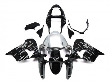 Carénages Moto Kawasaki ZX9R 2002-2003 - Noir Brillant Blanc Corona Extra Abordables