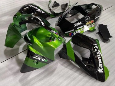 Carénages Moto Kawasaki ZX9R 2002-2003 - Vert Noir Elf Abordables
