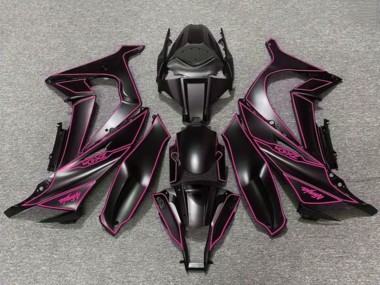 Carénages Moto Kawasaki ZX10R 2011-2015 - Noir Mat Violet Abordables