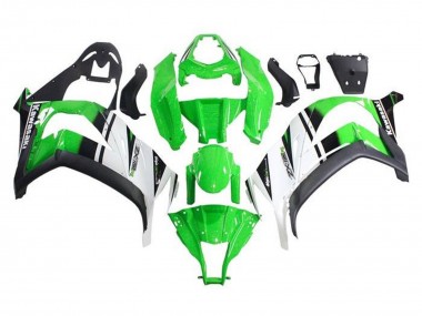 Carénages Moto Kawasaki ZX10R 2011-2015 - Vert Blanc Noir Bande Abordables