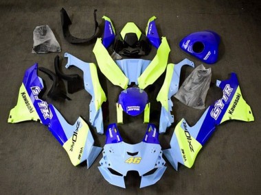 Carénages Moto Kawasaki ZX10R 2021-2025 - Bleu Jaune GYTR 46 Abordables
