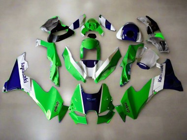 Carénages Moto Kawasaki ZX10R 2021-2025 - Vert Blanc Bleu Abordables