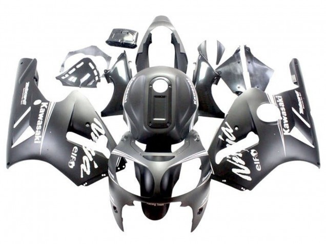 Carénages Moto Kawasaki ZX12R 2000-2001 - Noir Mat Blanc