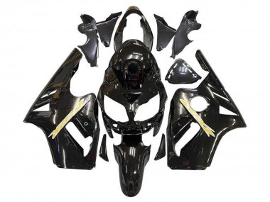 Carénage Moto Kawasaki ZX12R 2002-2006 - Noir Brillant Or Abordables